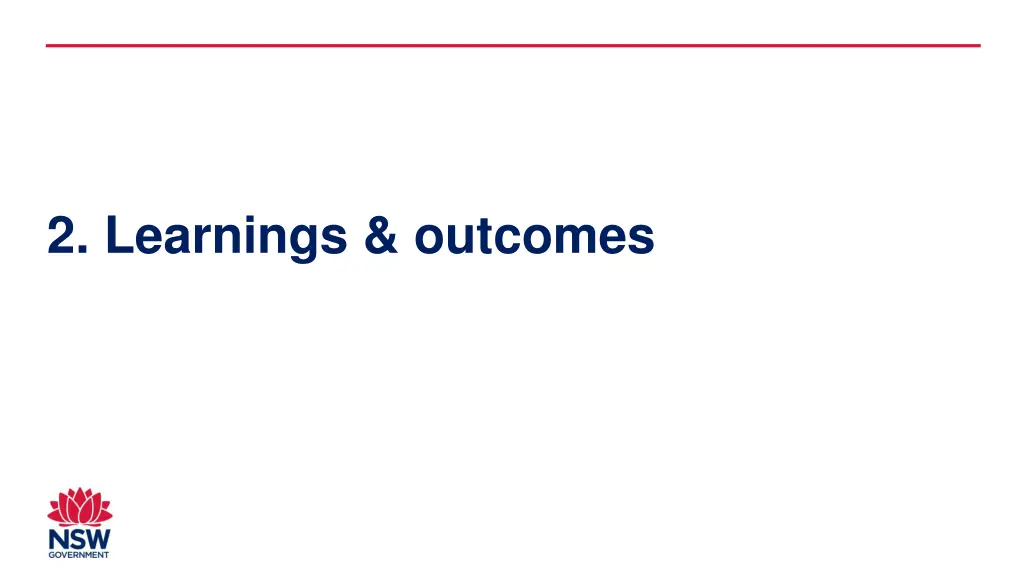 2 learnings outcomes