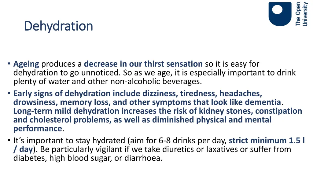dehydration dehydration
