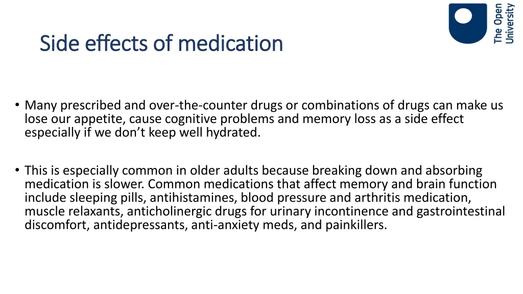 side effects of medication side effects