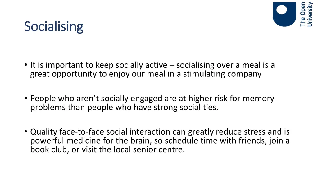socialising socialising