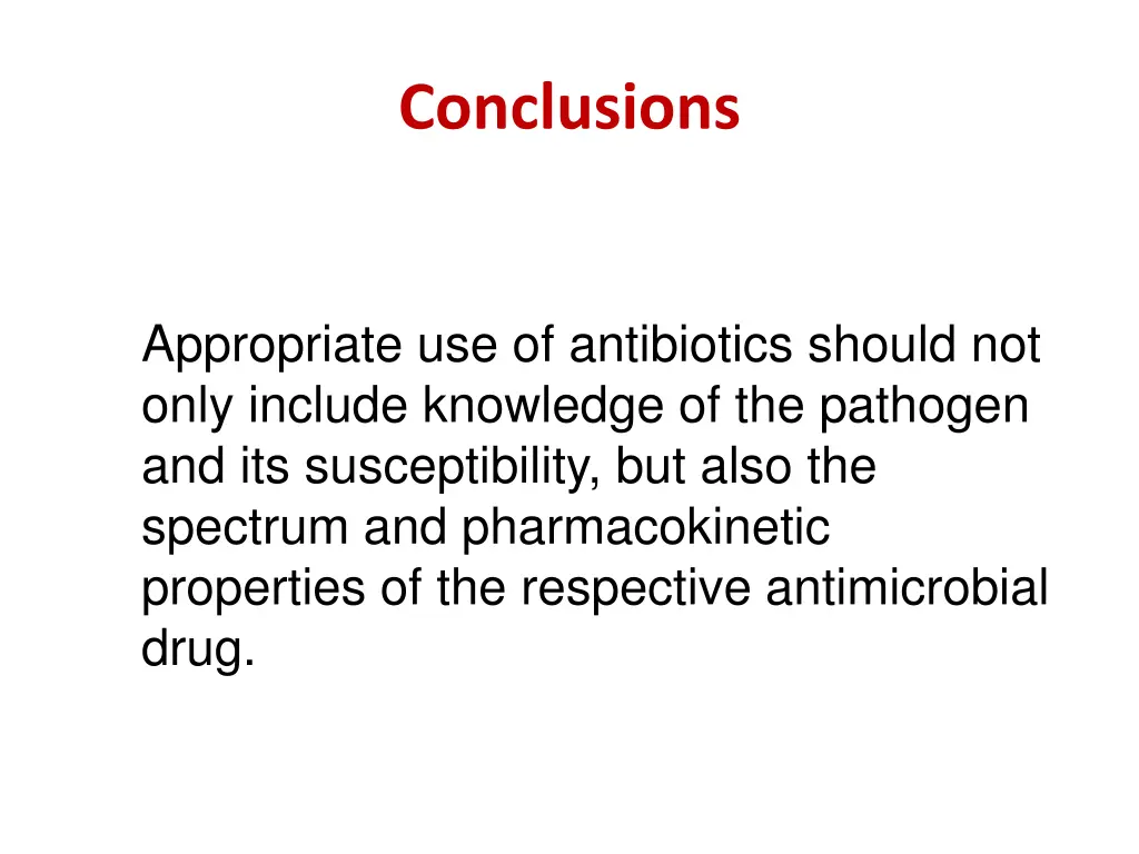 conclusions