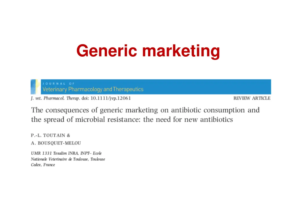 generic marketing