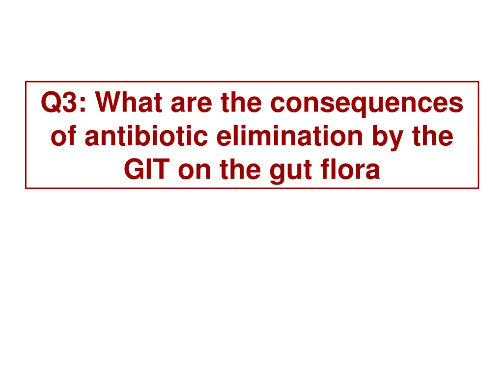 q3 what are the consequences of antibiotic