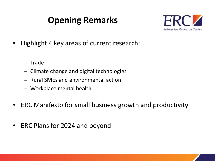 opening remarks