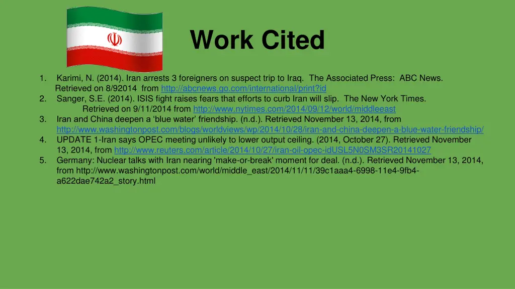 work cited