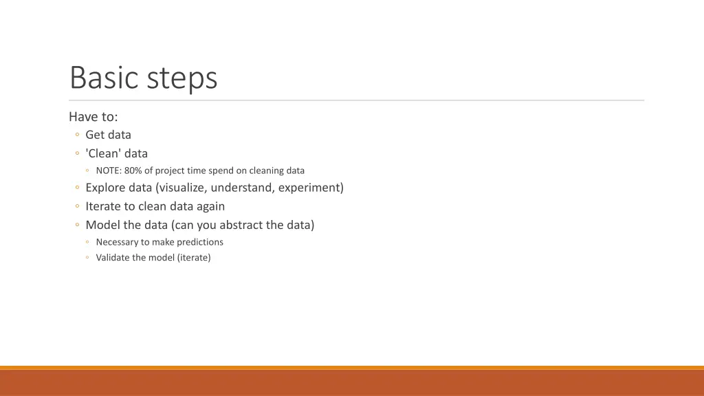 basic steps