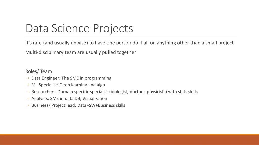 data science projects