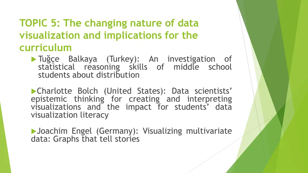 topic 5 the changing nature of data visualization