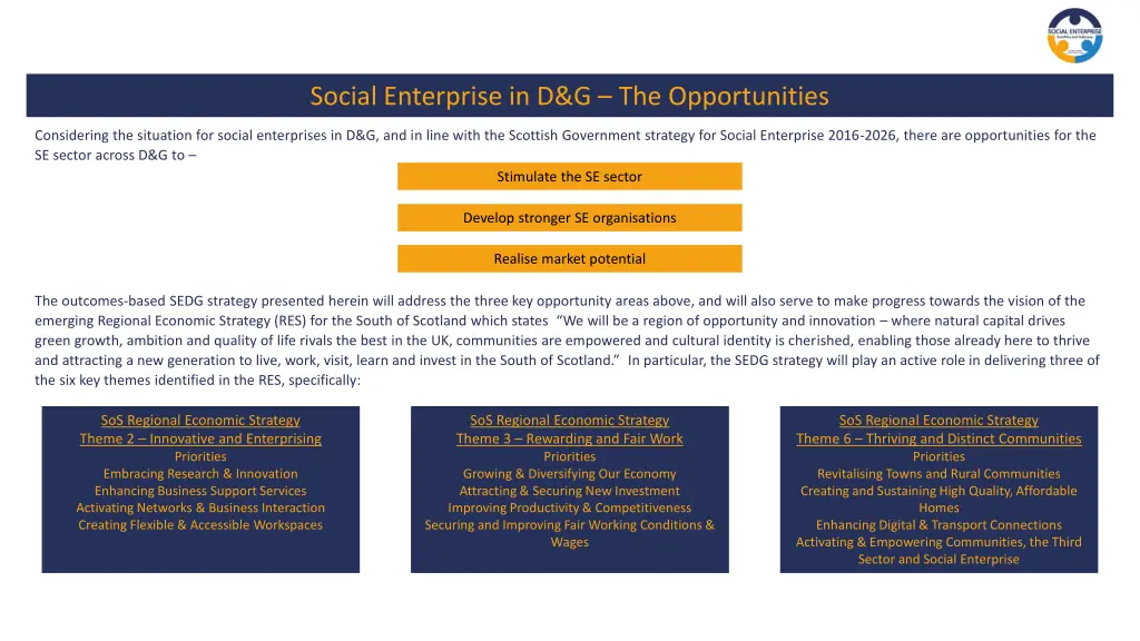 social enterprise in d g the opportunities