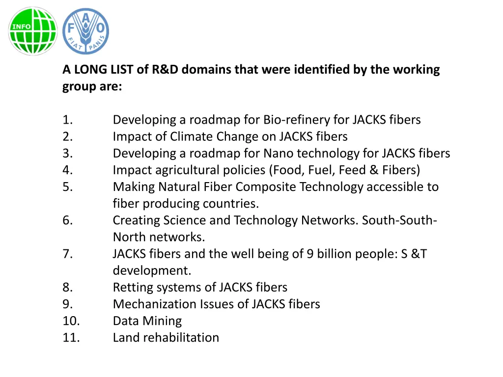 a long list of r d domains that were identified