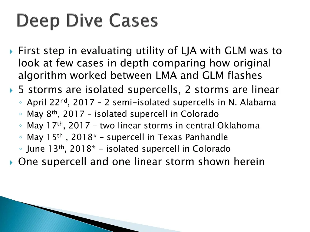 first step in evaluating utility of lja with