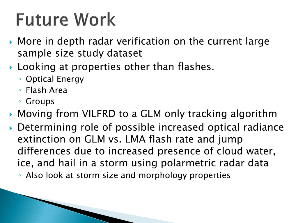 more in depth radar verification on the current