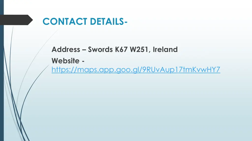 contact details
