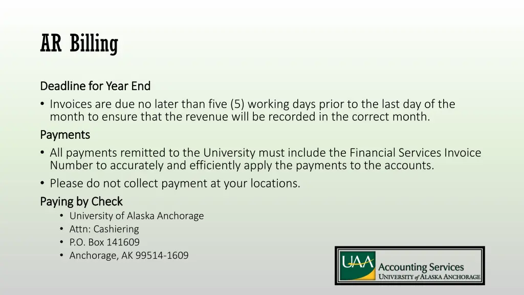 ar billing 2