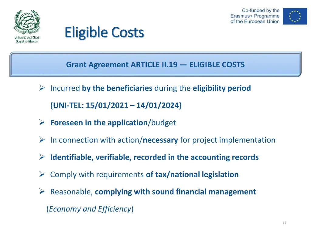 eligible eligible costs