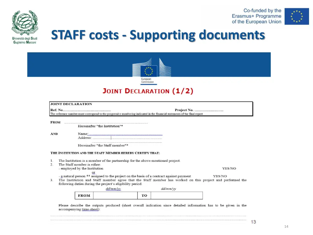 staff costs supporting documents 1