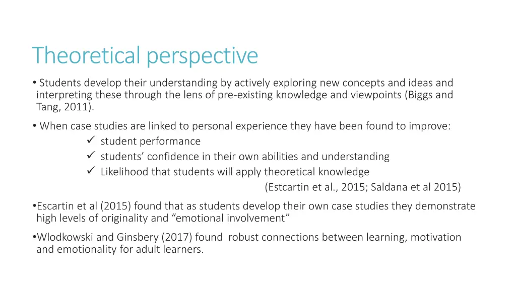 theoretical perspective