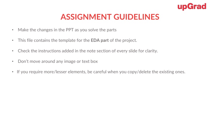 assignment guidelines