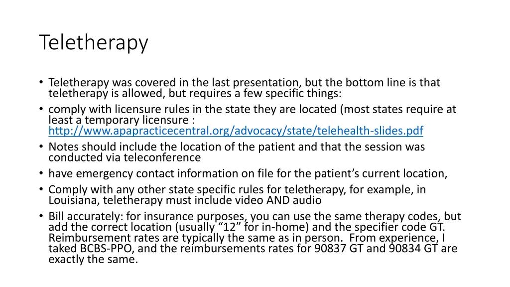 teletherapy