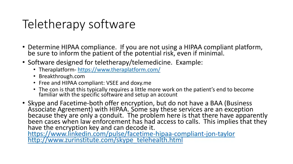 teletherapy software