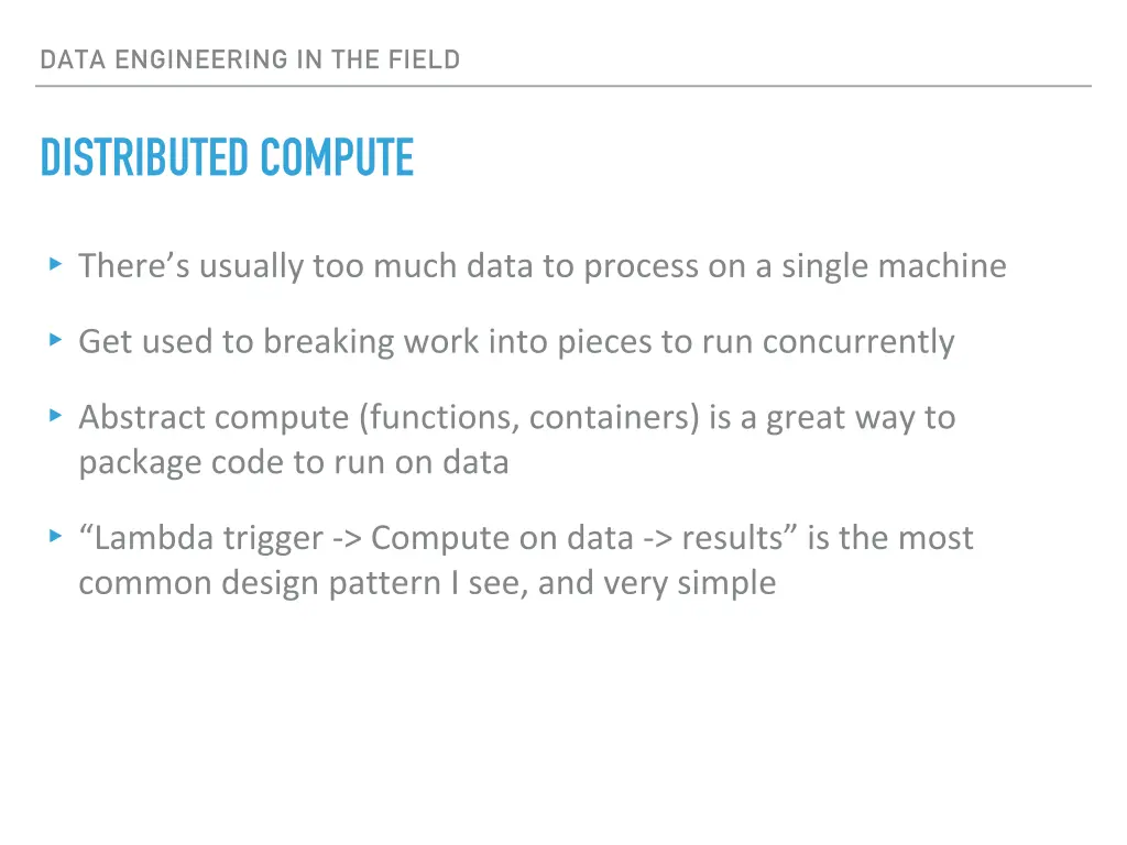 data engineering in the field 19