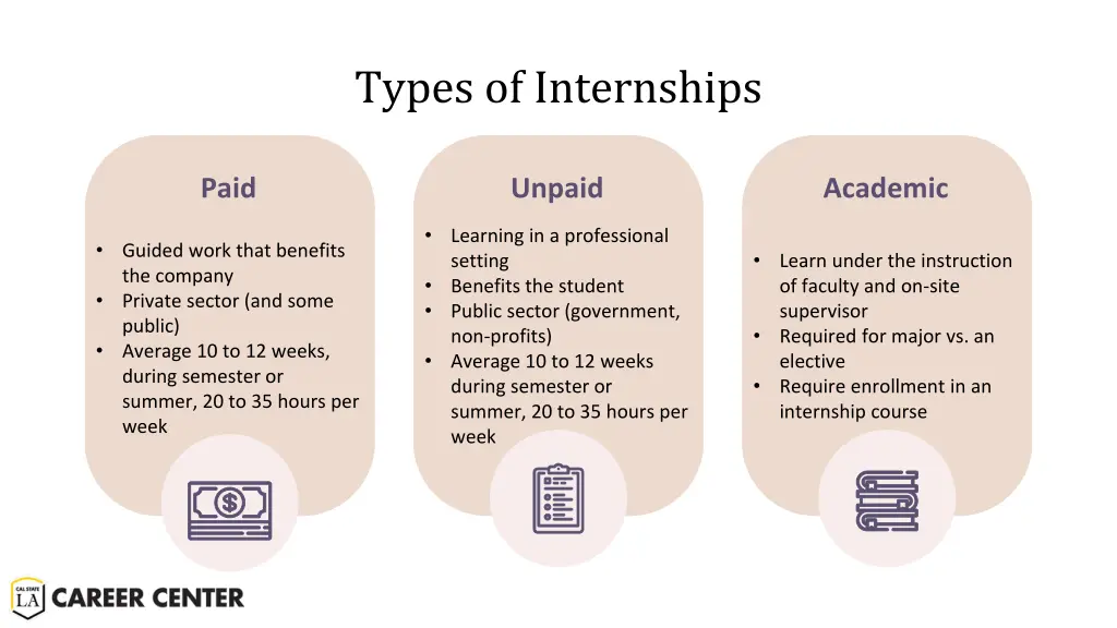 types of internships