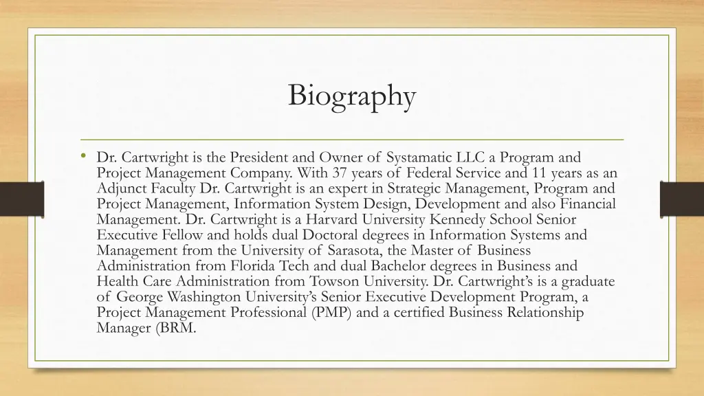 biography