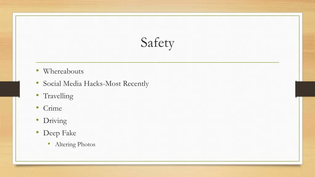 safety