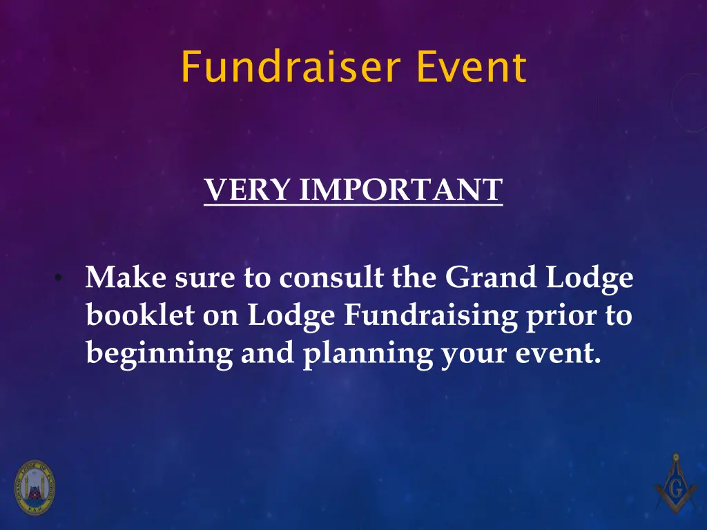fundraiser event