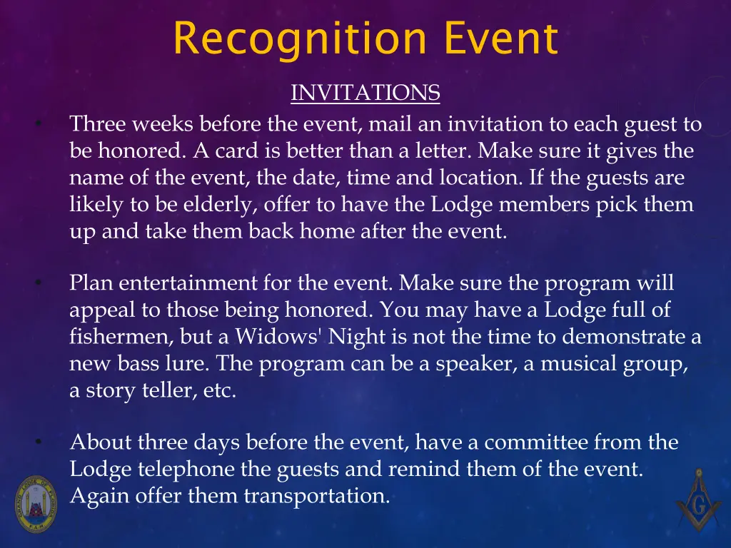 recognition event 3