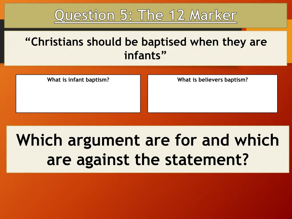 question 5 the 12 marker