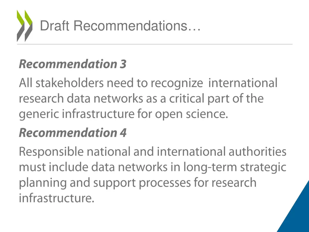 draft recommendations 1