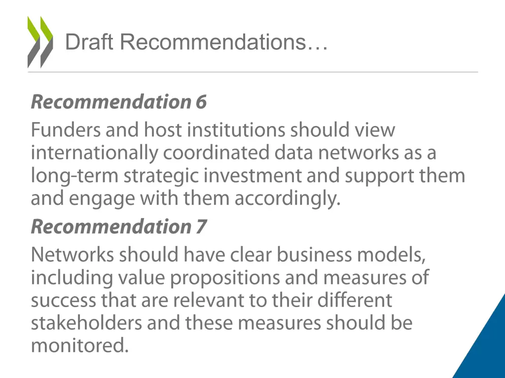 draft recommendations 3