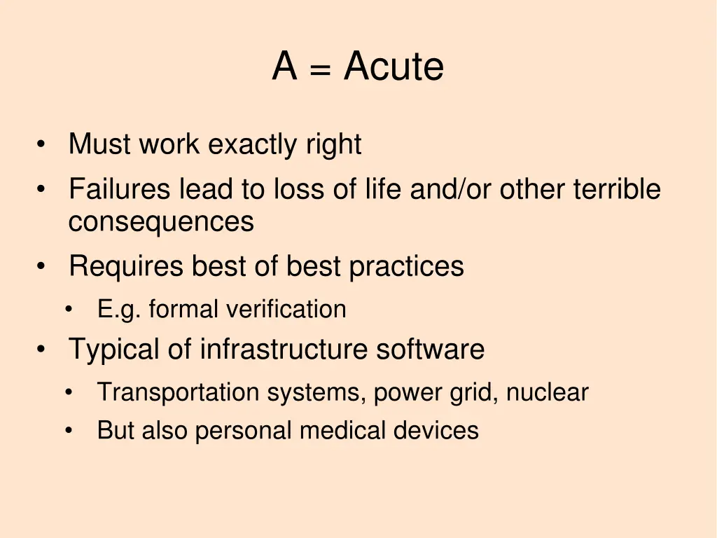 a acute