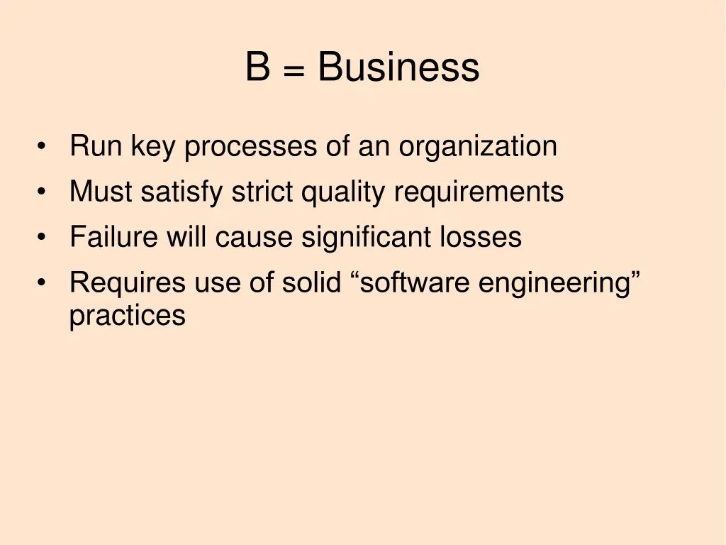 b business