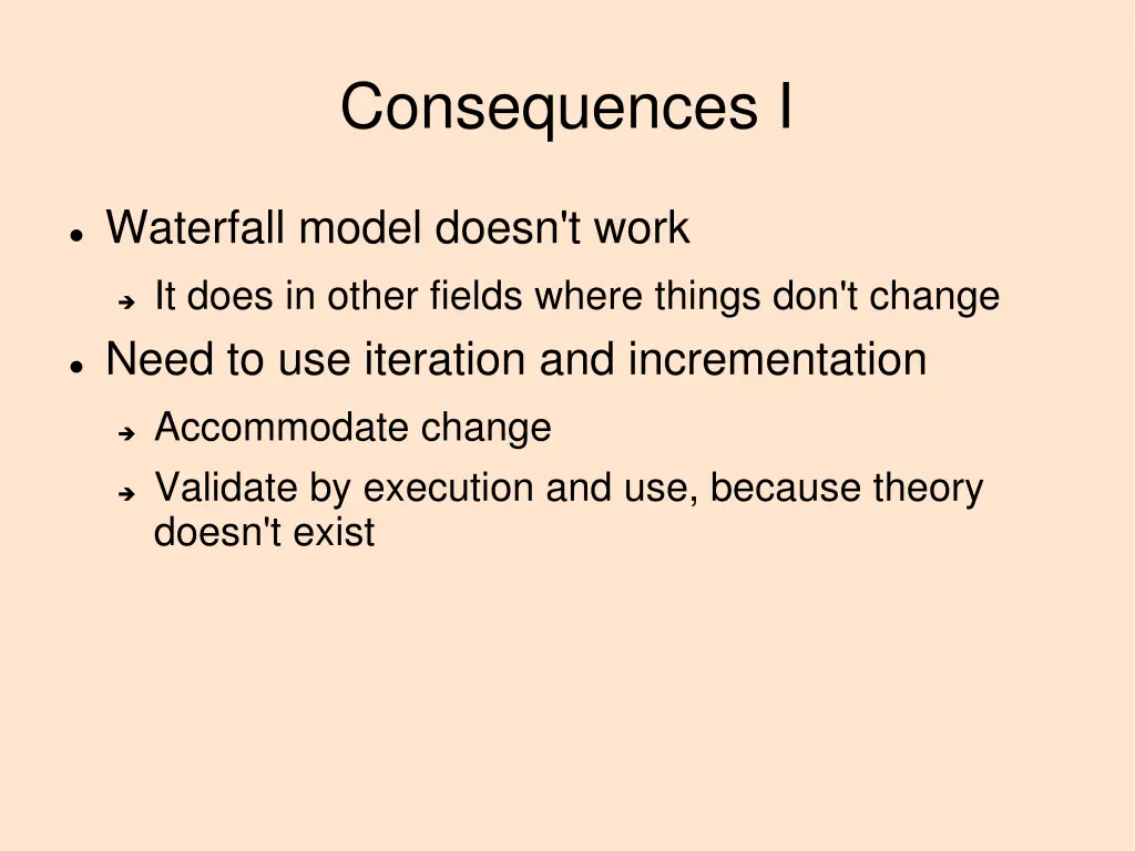 consequences i
