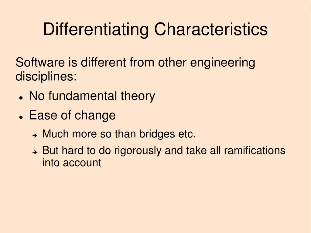 differentiating characteristics 1