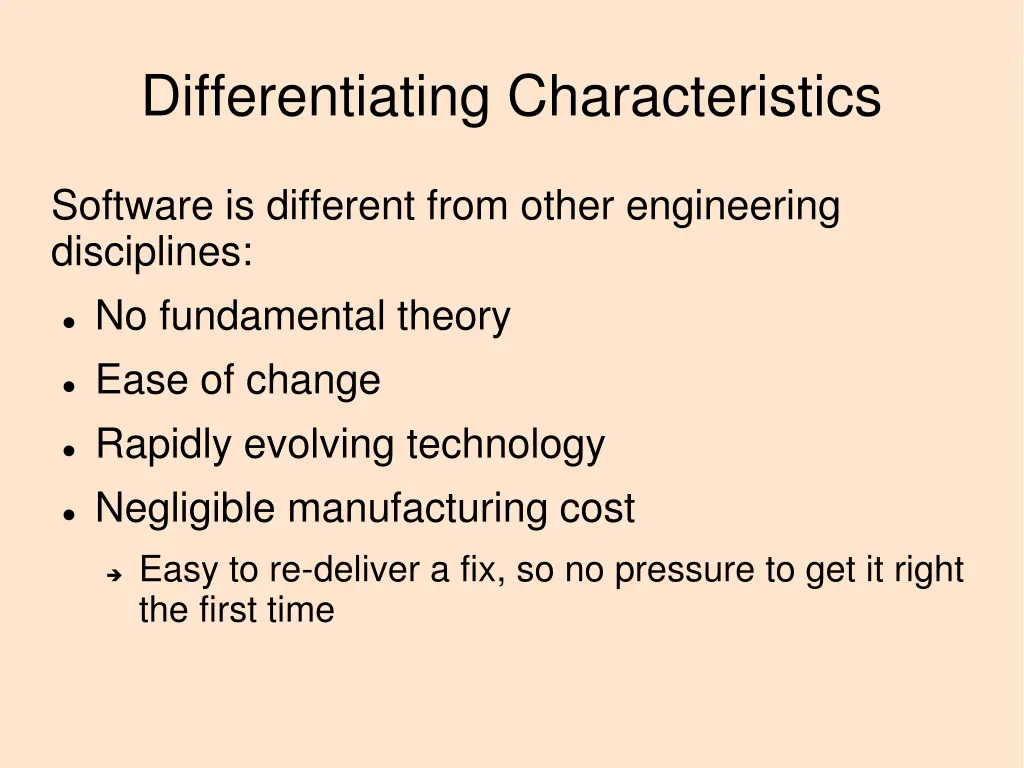 differentiating characteristics 3