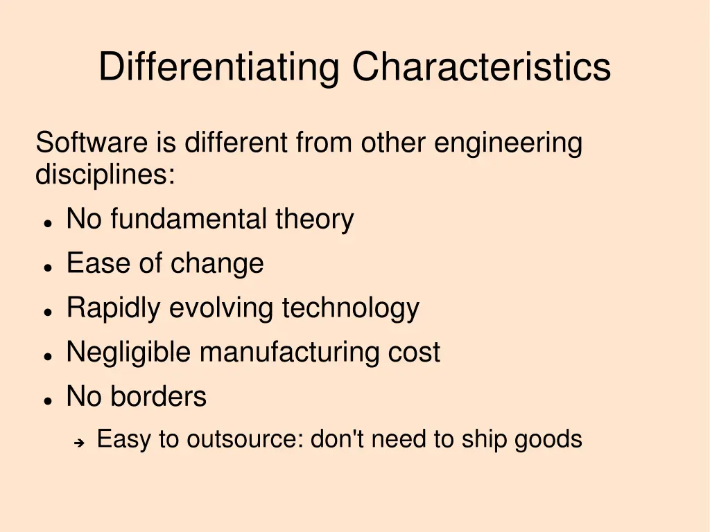 differentiating characteristics 4