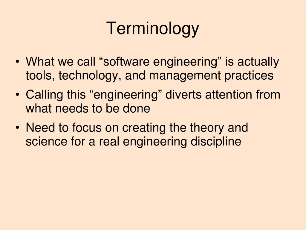 terminology