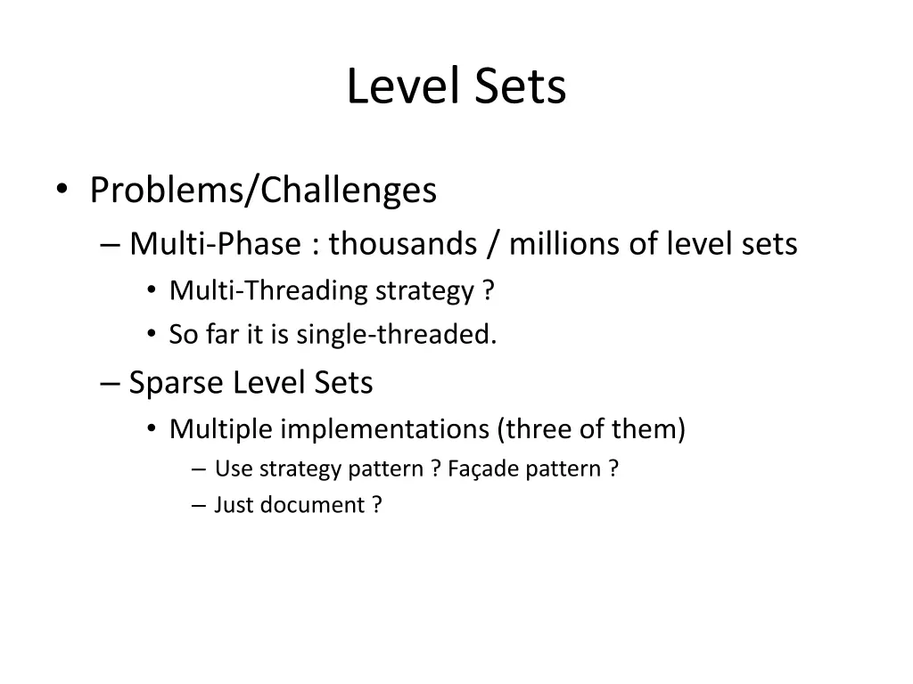 level sets 1