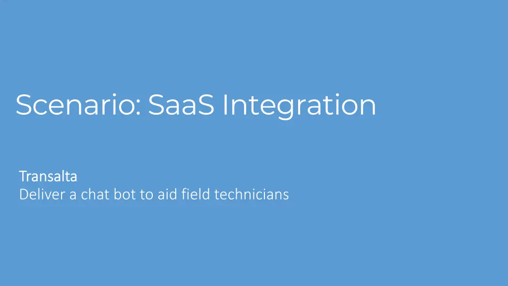 scenario saas integration