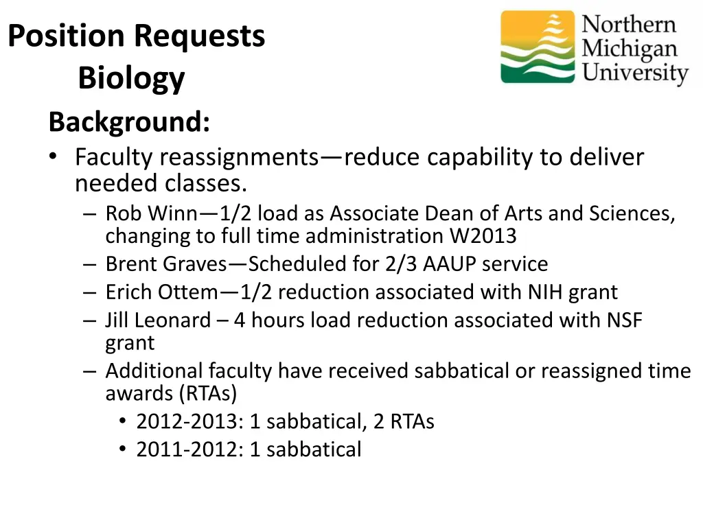 position requests biology 3