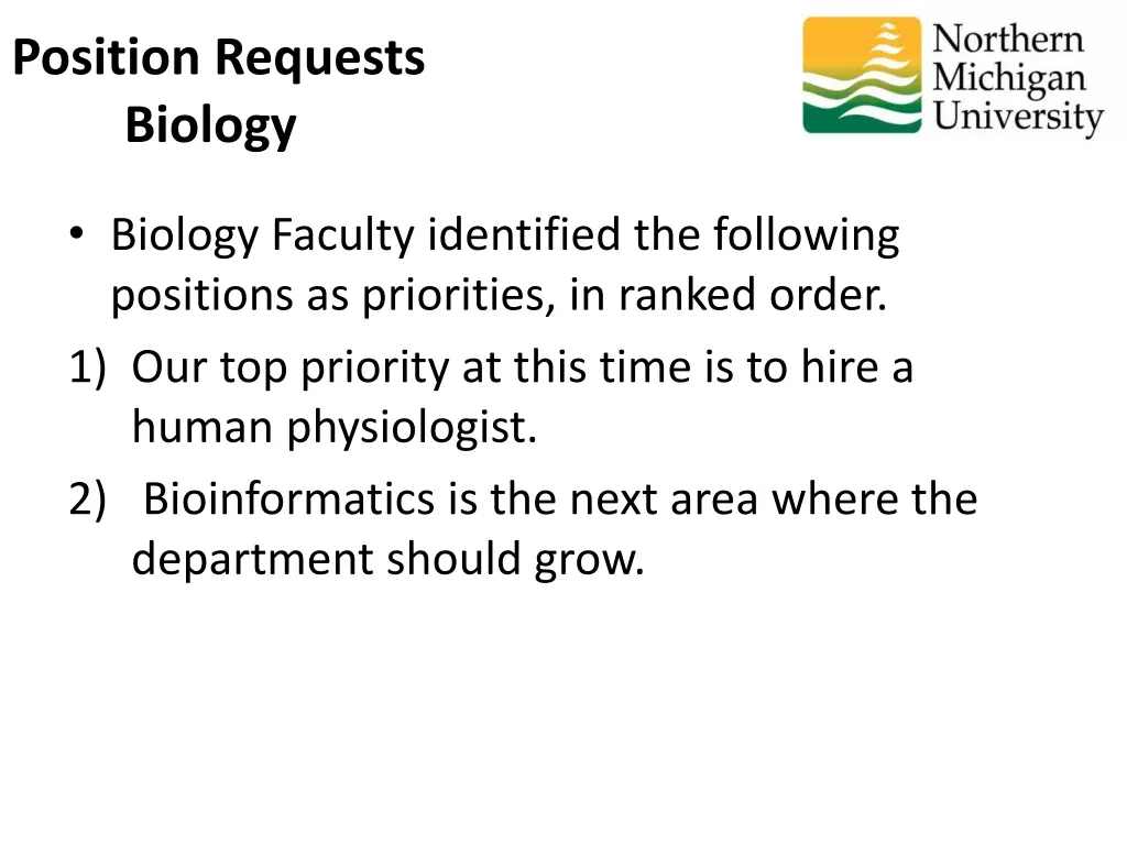 position requests biology