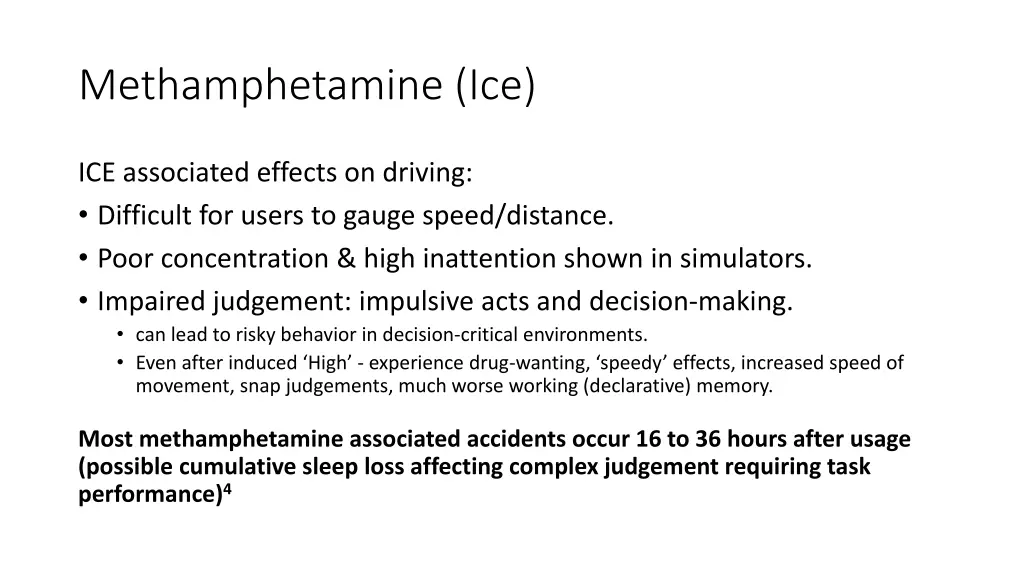 methamphetamine ice