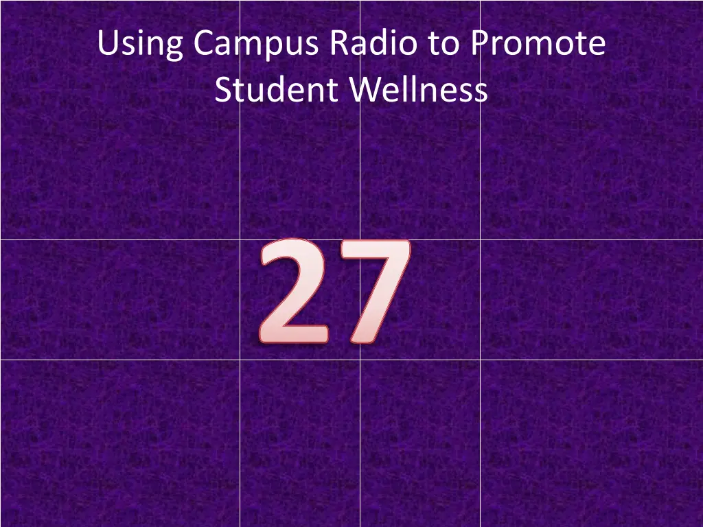 using campus radio to promote student wellness 14
