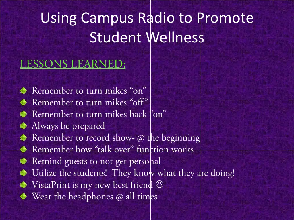 using campus radio to promote student wellness 41