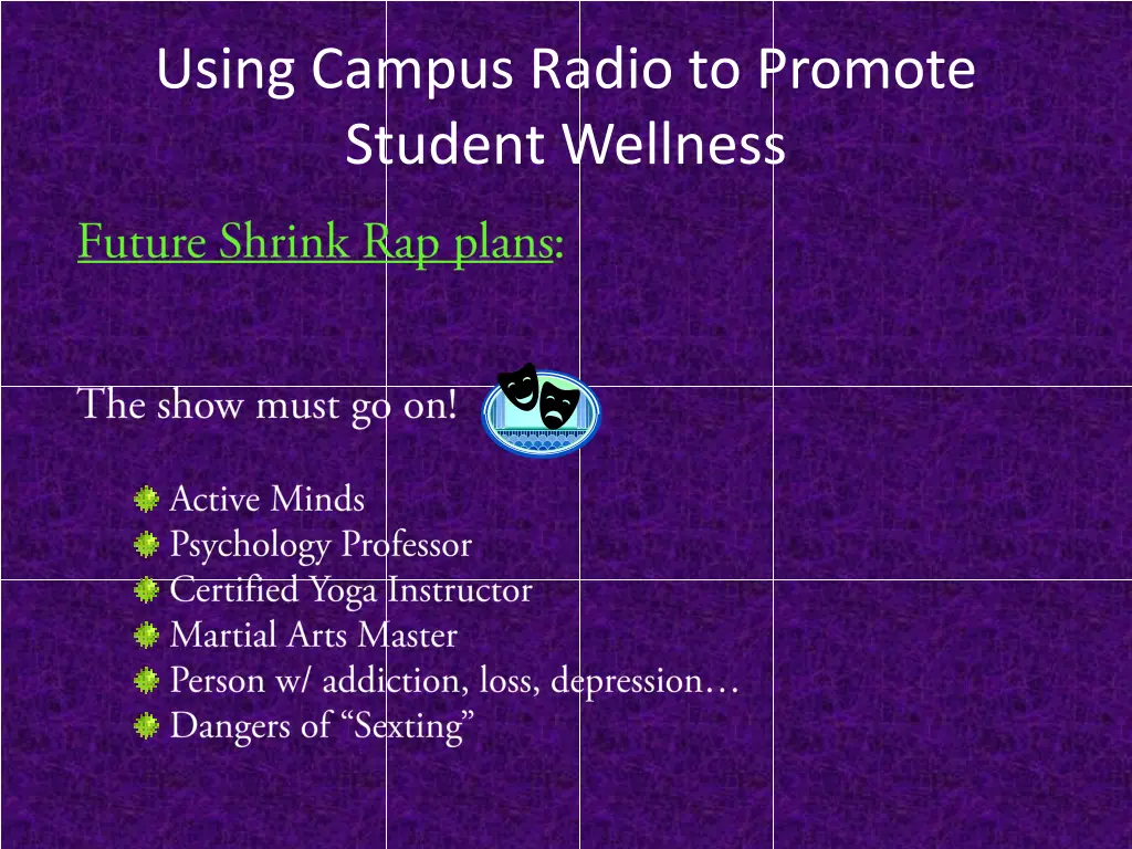 using campus radio to promote student wellness 43