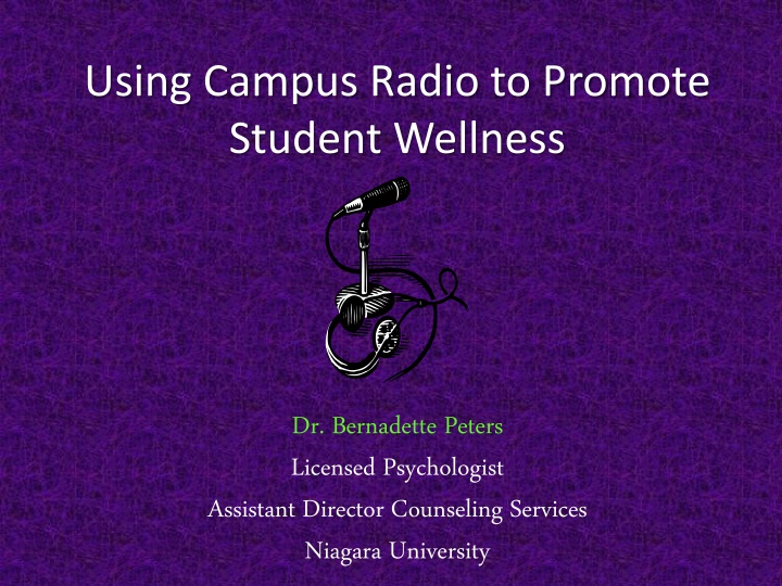 using campus radio to promote student wellness