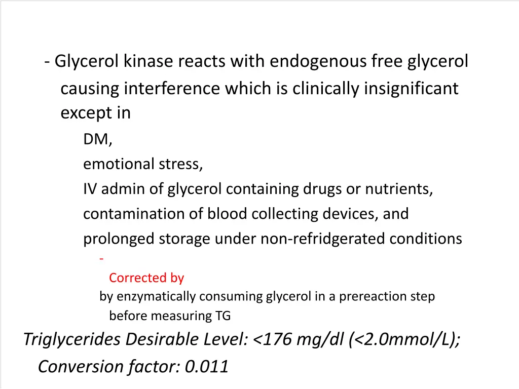 glycerol kinase reacts with endogenous free
